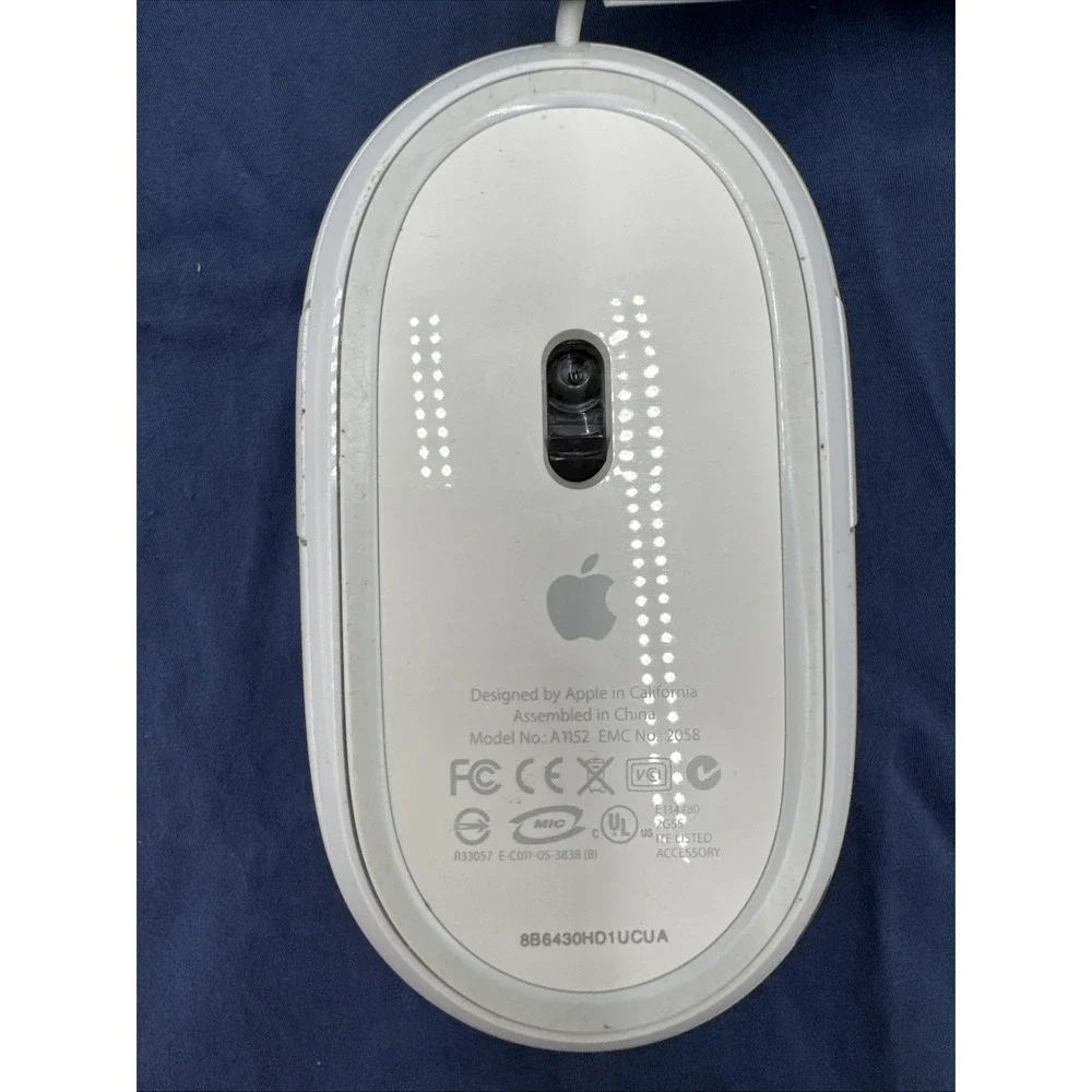 Authentic Apple A1152 white Mighty‎ Mouse USB Wired